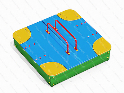 Песочница с крышкой и уголками 10523 (1,5 м)