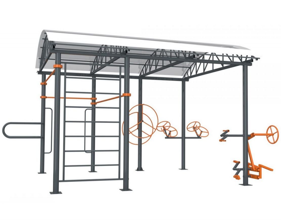 Навес с тренажерами УТИ002